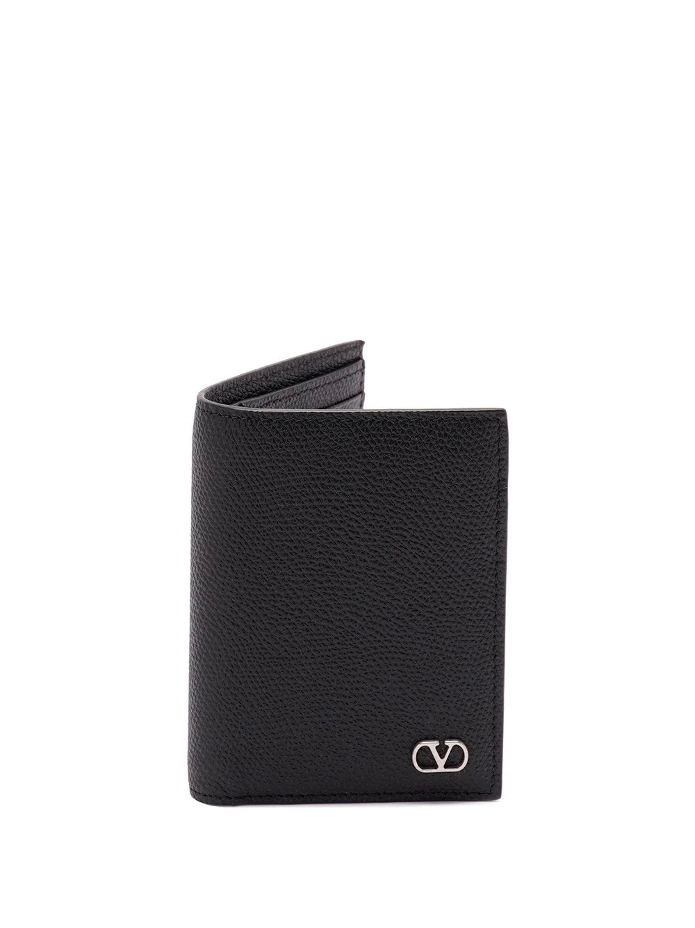 Valentino Garavani Men `Vlogo Signature` Leather Card Holder