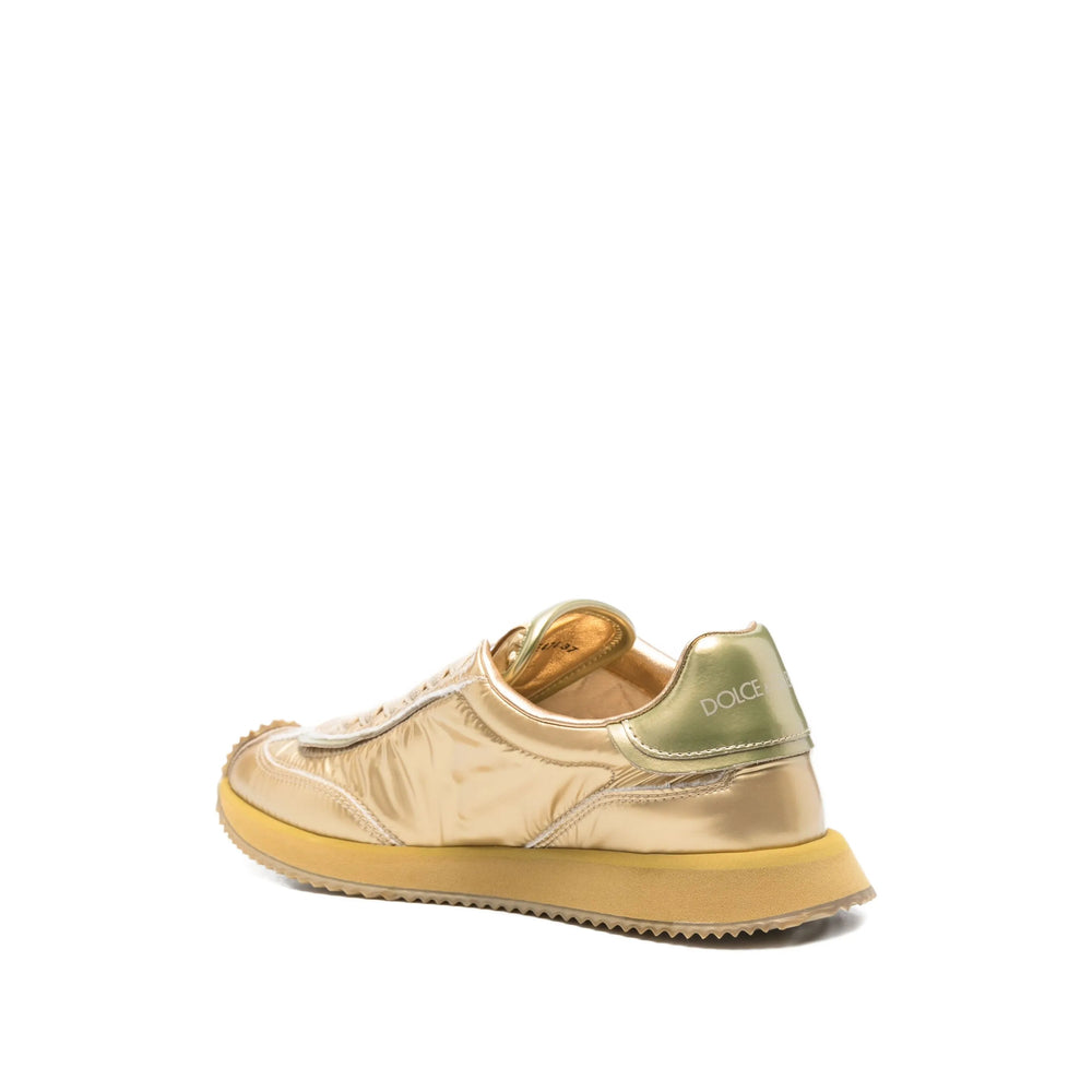 Dolce & Gabbana Gold Trainers Women