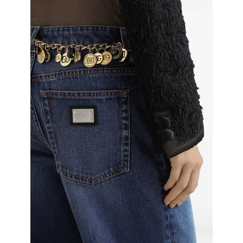 Dolce & Gabbana Blue Denim - Straight-Leg Jeans Women