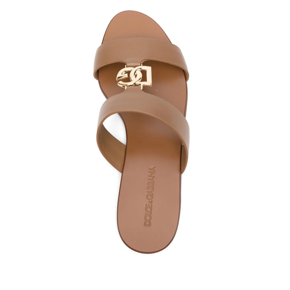 Dolce & Gabbana Brown Flip-Flops & Slides Women