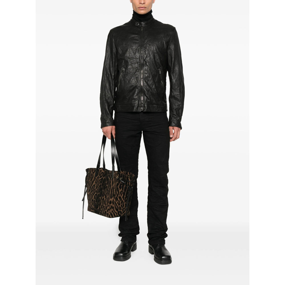 Dolce & Gabbana Black Jackets - Leather Jackets Men