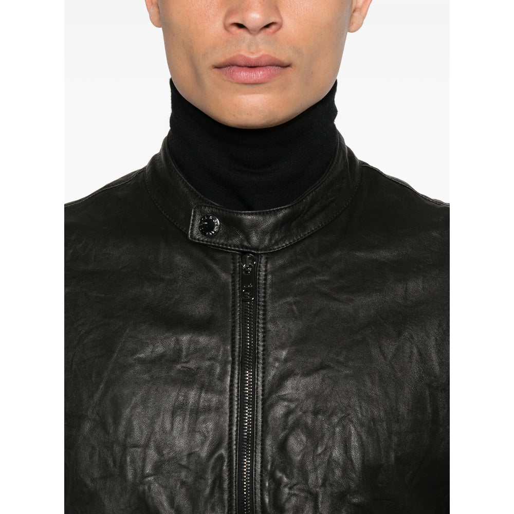 Dolce & Gabbana Black Jackets - Leather Jackets Men