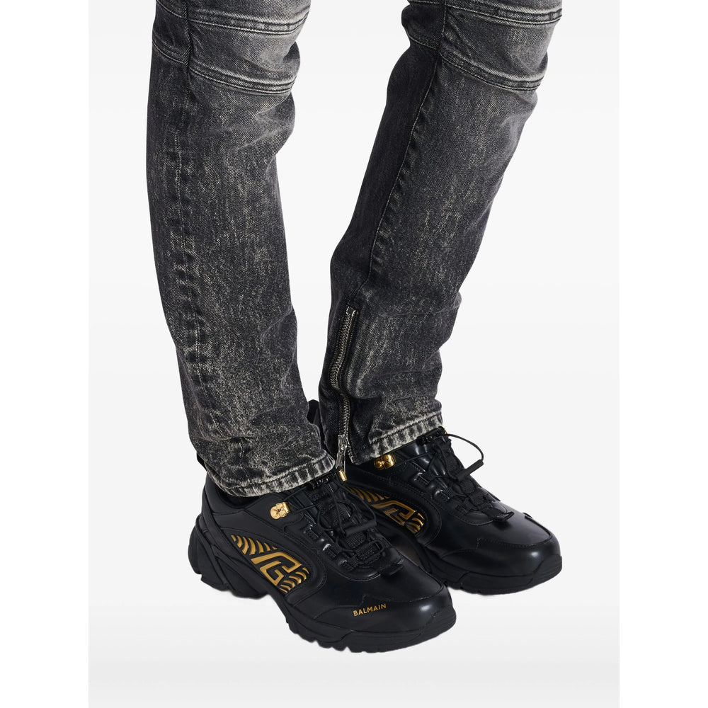Balmain Black Trainers - Low-Tops Men