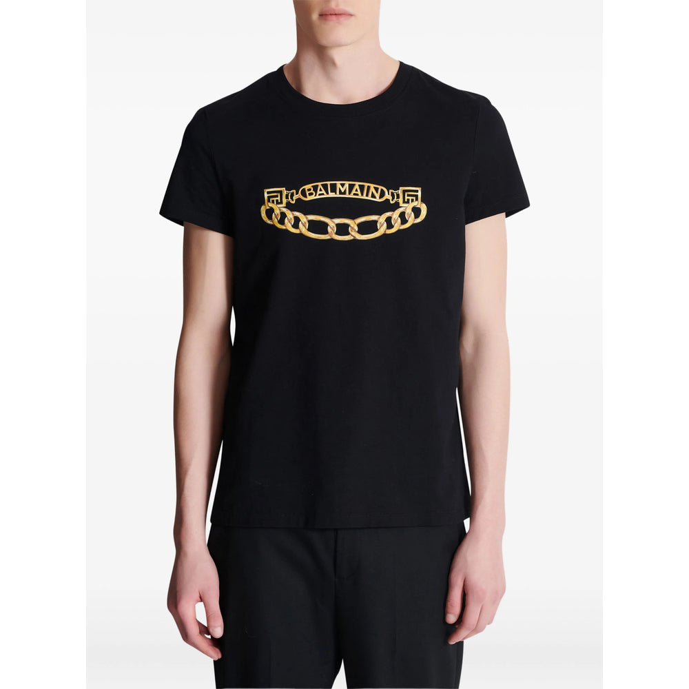 Balmain Black T-Shirts & Vests - T-Shirts Men