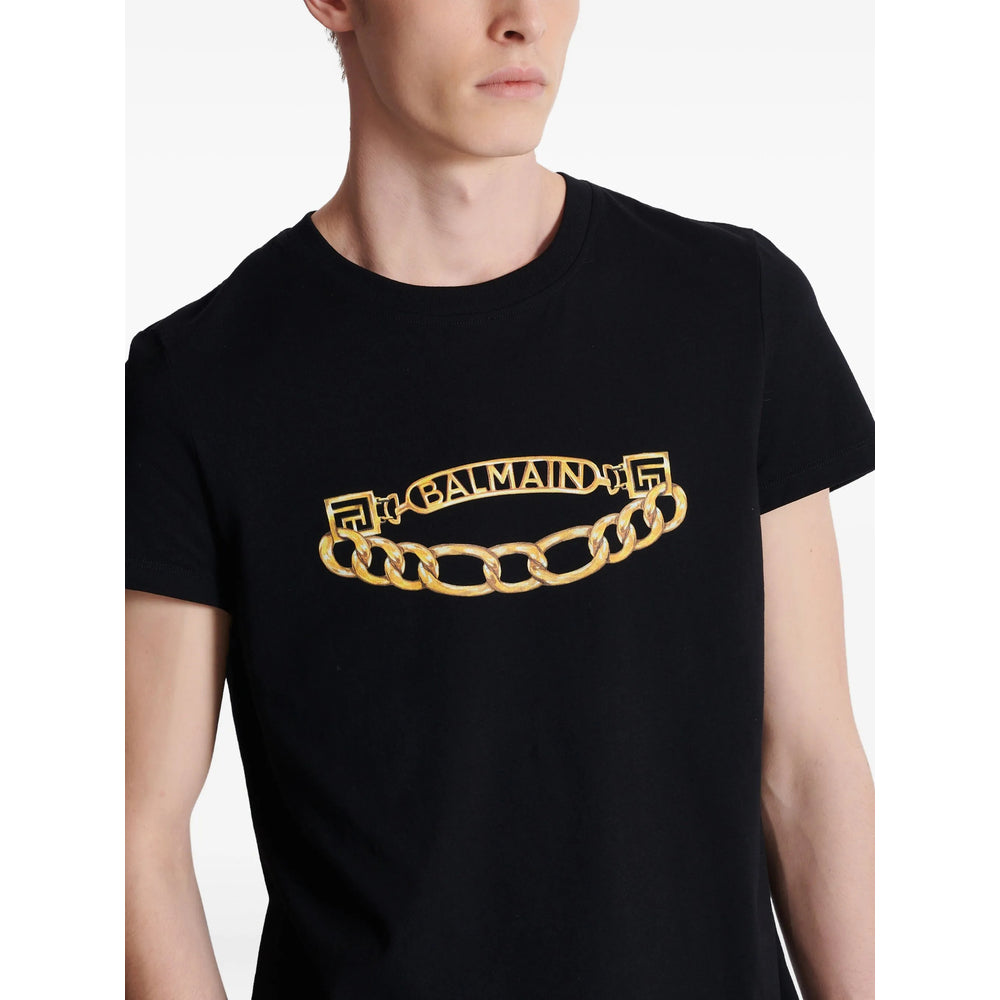 Balmain Black T-Shirts & Vests - T-Shirts Men