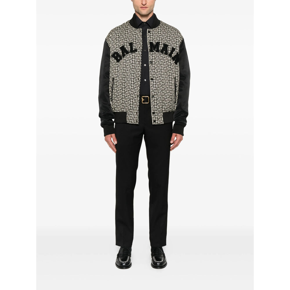 Balmain Black Jackets - Bomber Jackets Men