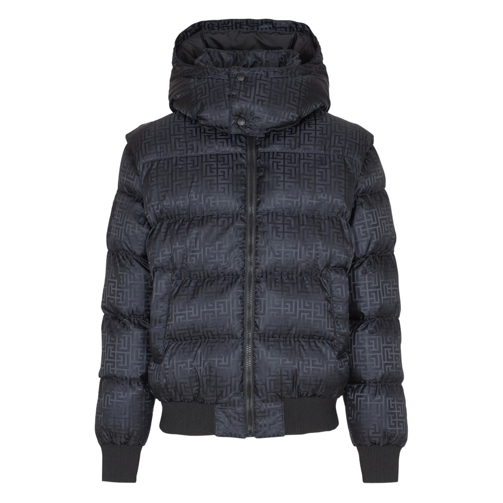 Balmain Black Jackets - Padded & Down Jackets Men
