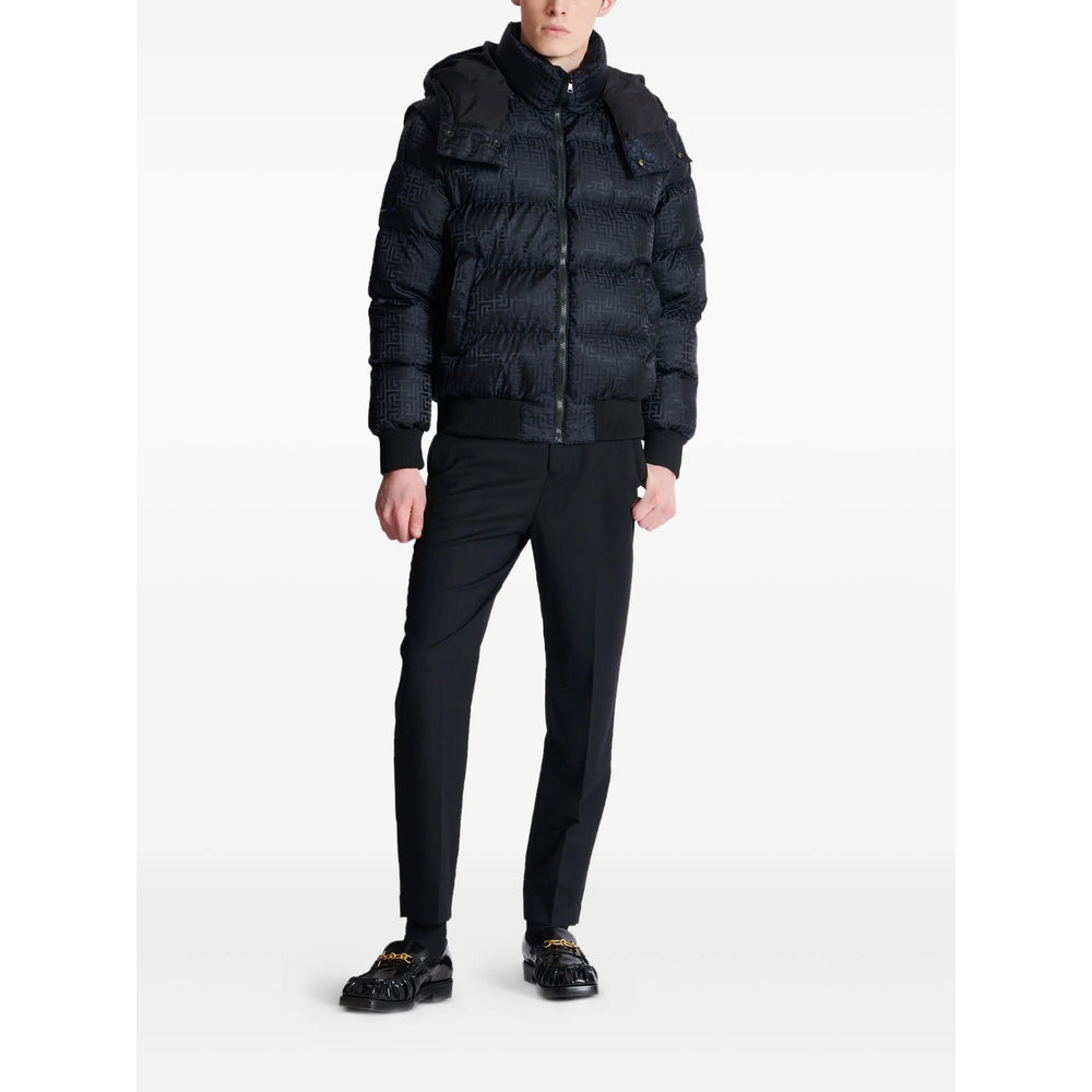 Balmain Black Jackets - Padded & Down Jackets Men