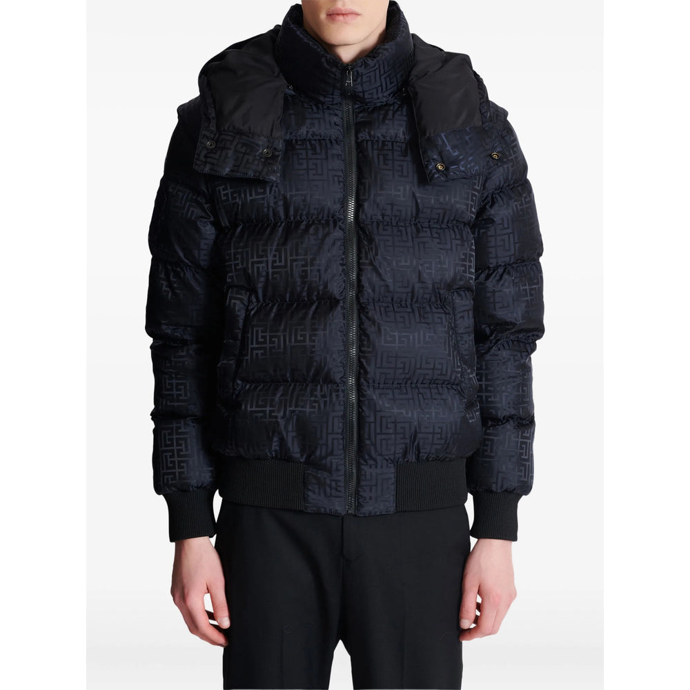 Balmain Black Jackets - Padded & Down Jackets Men