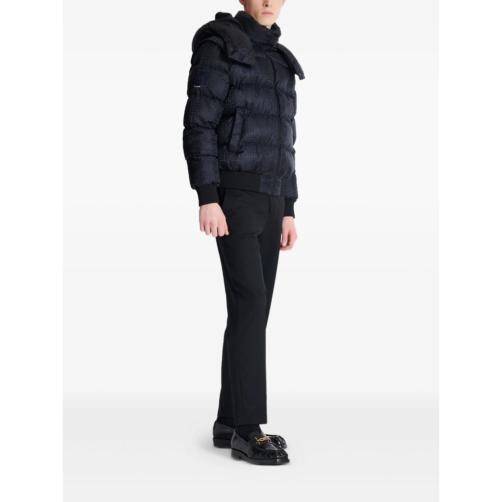 Balmain Black Jackets - Padded & Down Jackets Men