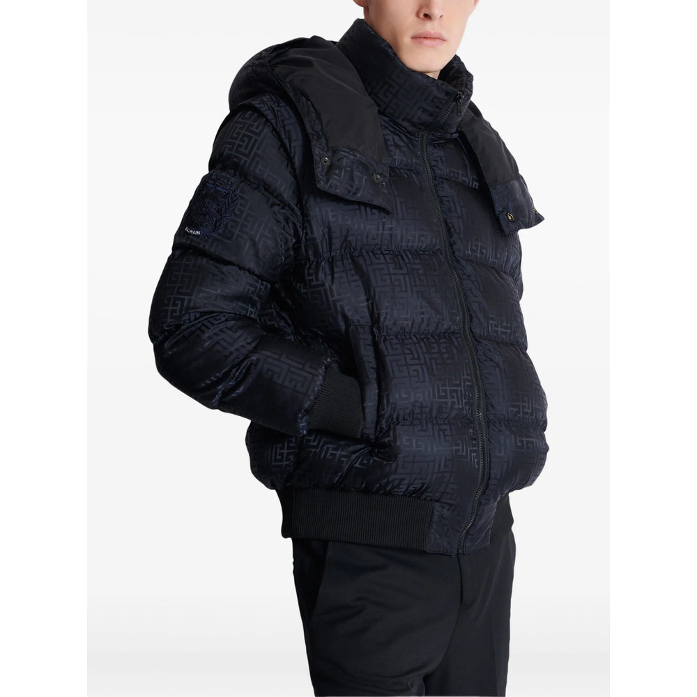 Balmain Black Jackets - Padded & Down Jackets Men