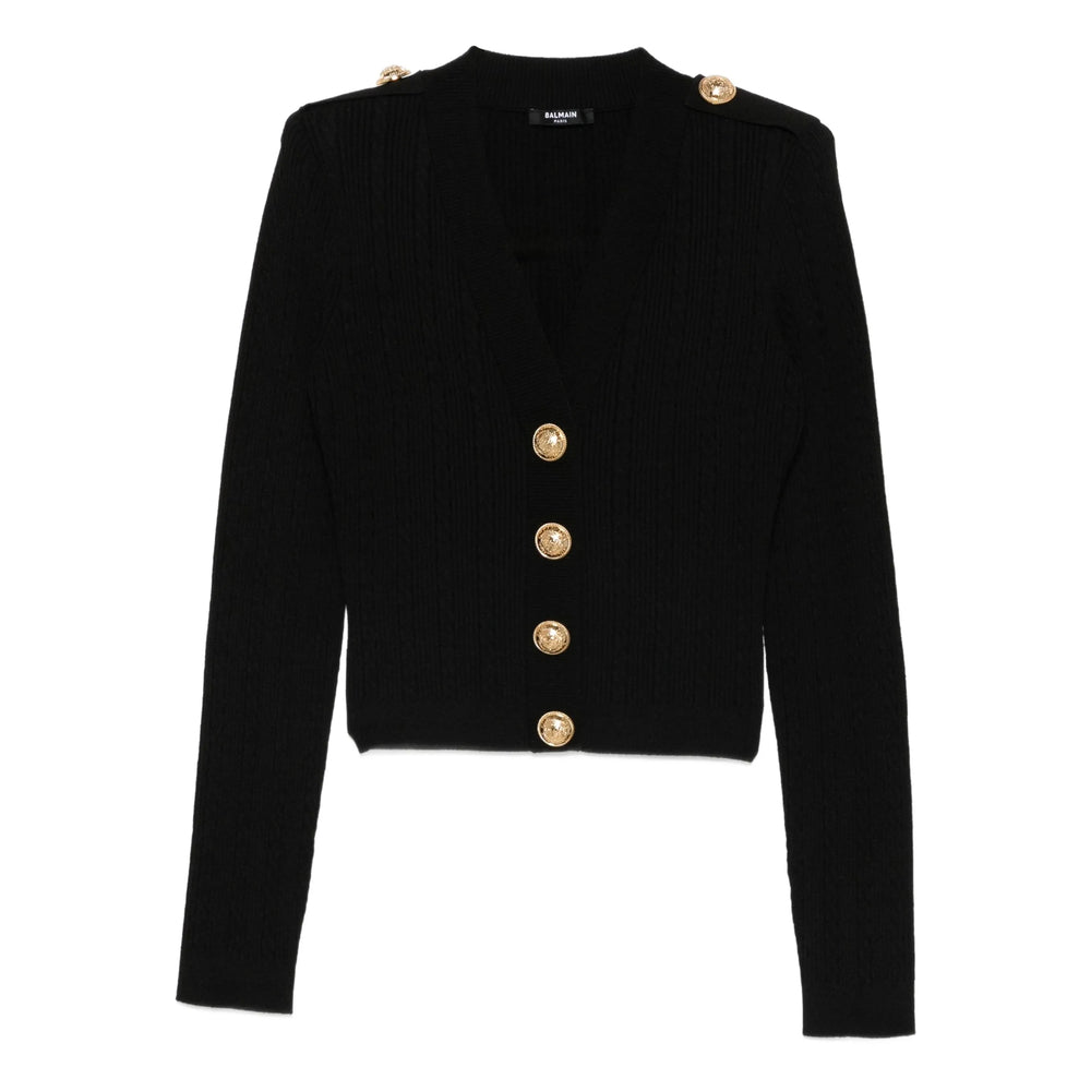 Balmain Black Knitwear - Cardigans Women