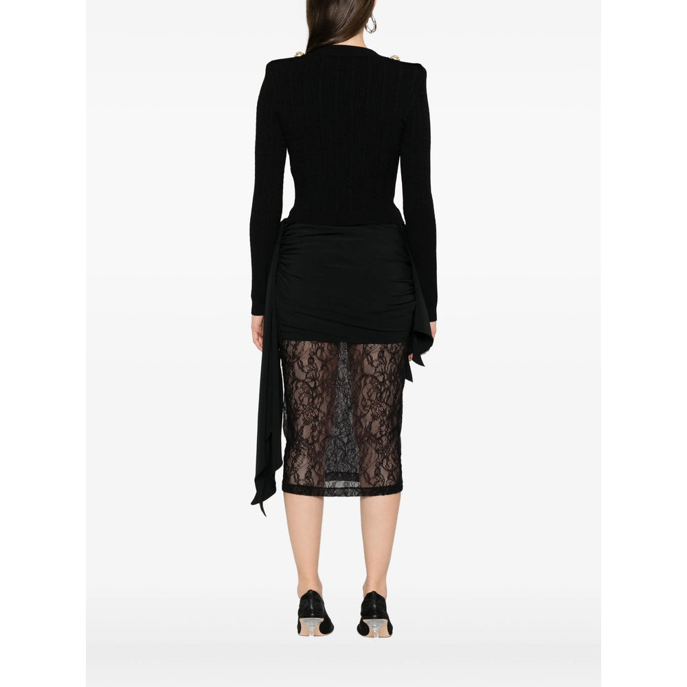 Balmain Black Knitwear - Cardigans Women