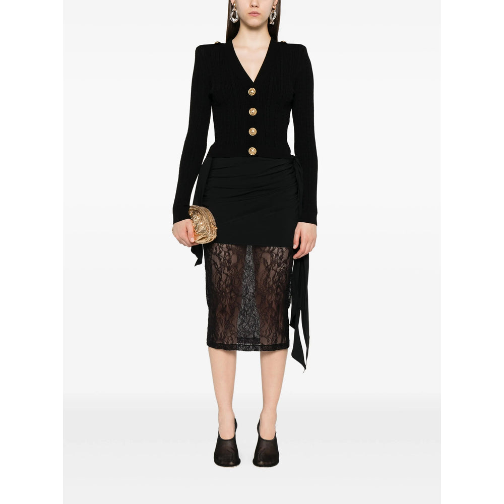 Balmain Black Knitwear - Cardigans Women