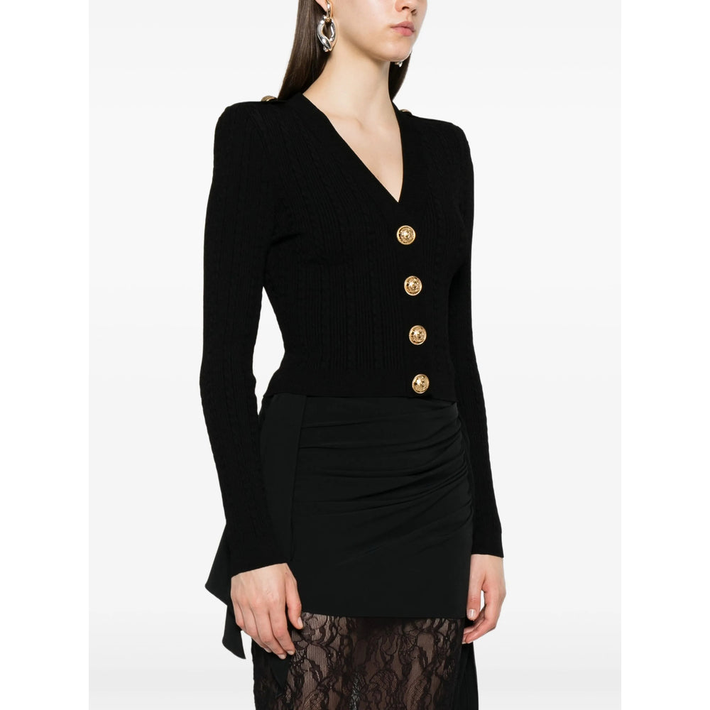 Balmain Black Knitwear - Cardigans Women