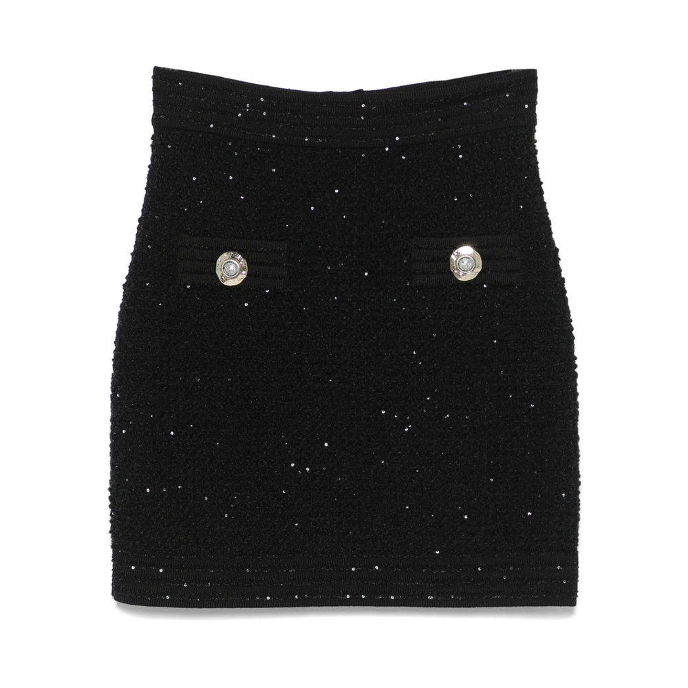 Balmain Black Skirts - High-Waisted Skirts Women