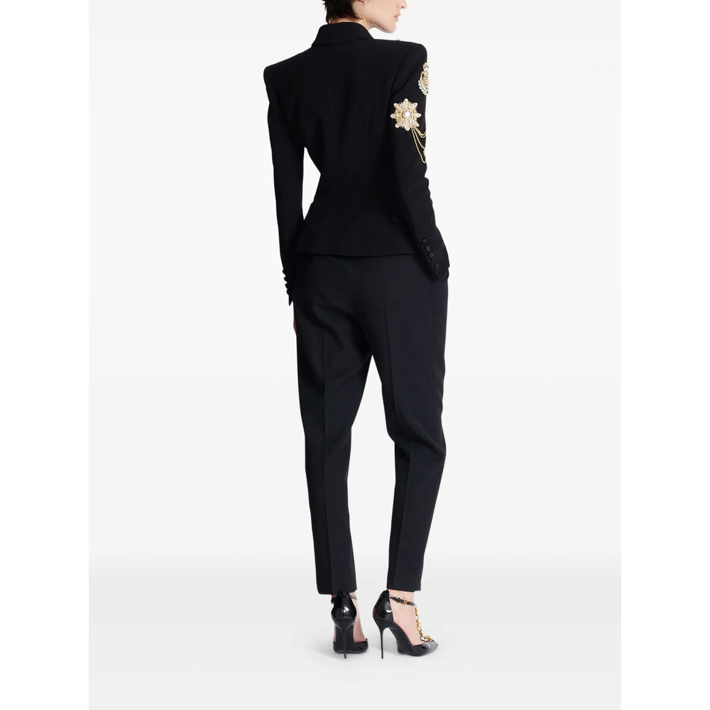 Balmain Black Jackets - Blazers Women
