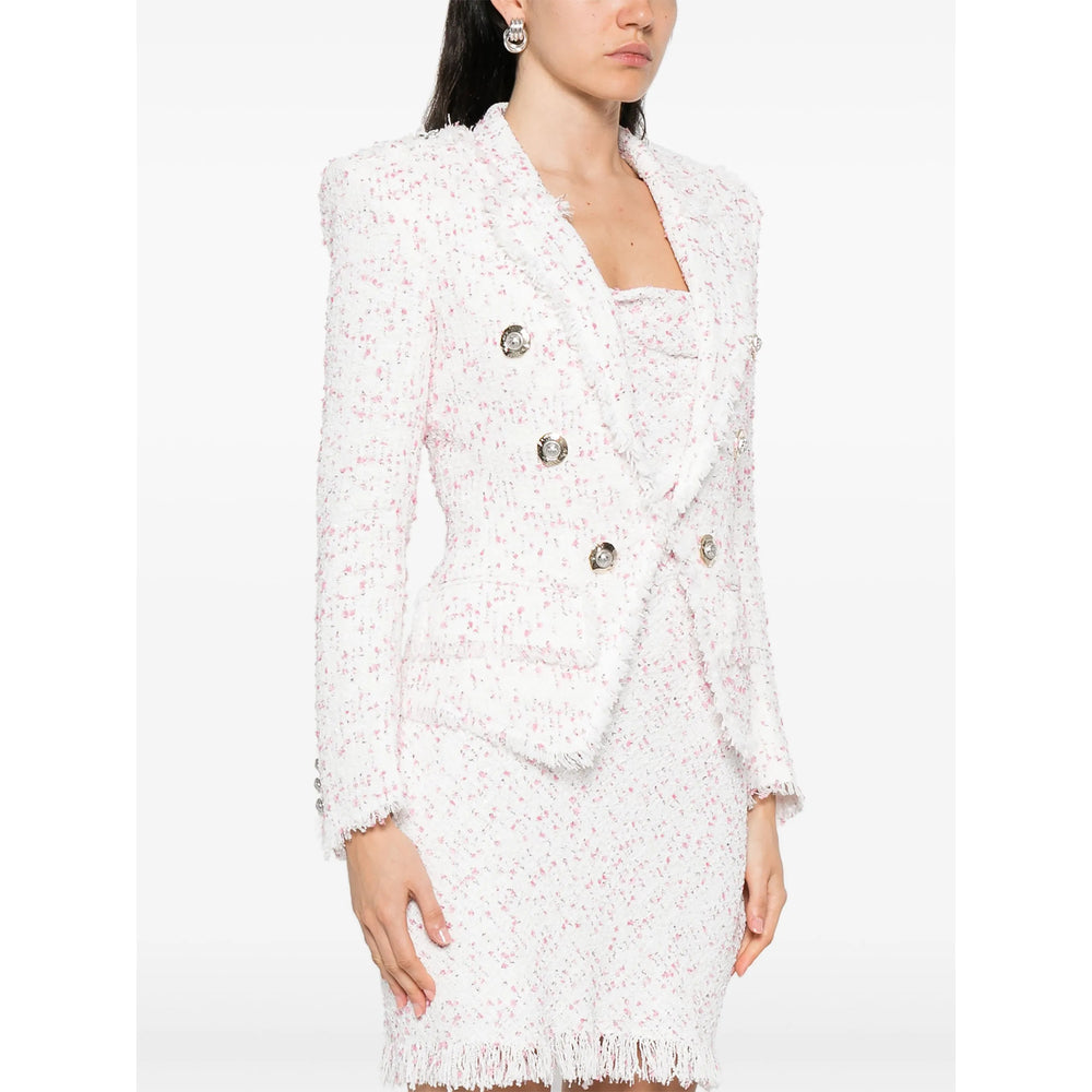 Balmain White Jackets - Tweed Jackets Women