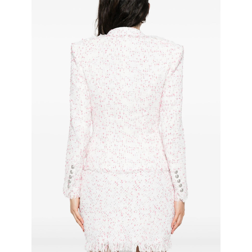 Balmain White Jackets - Tweed Jackets Women