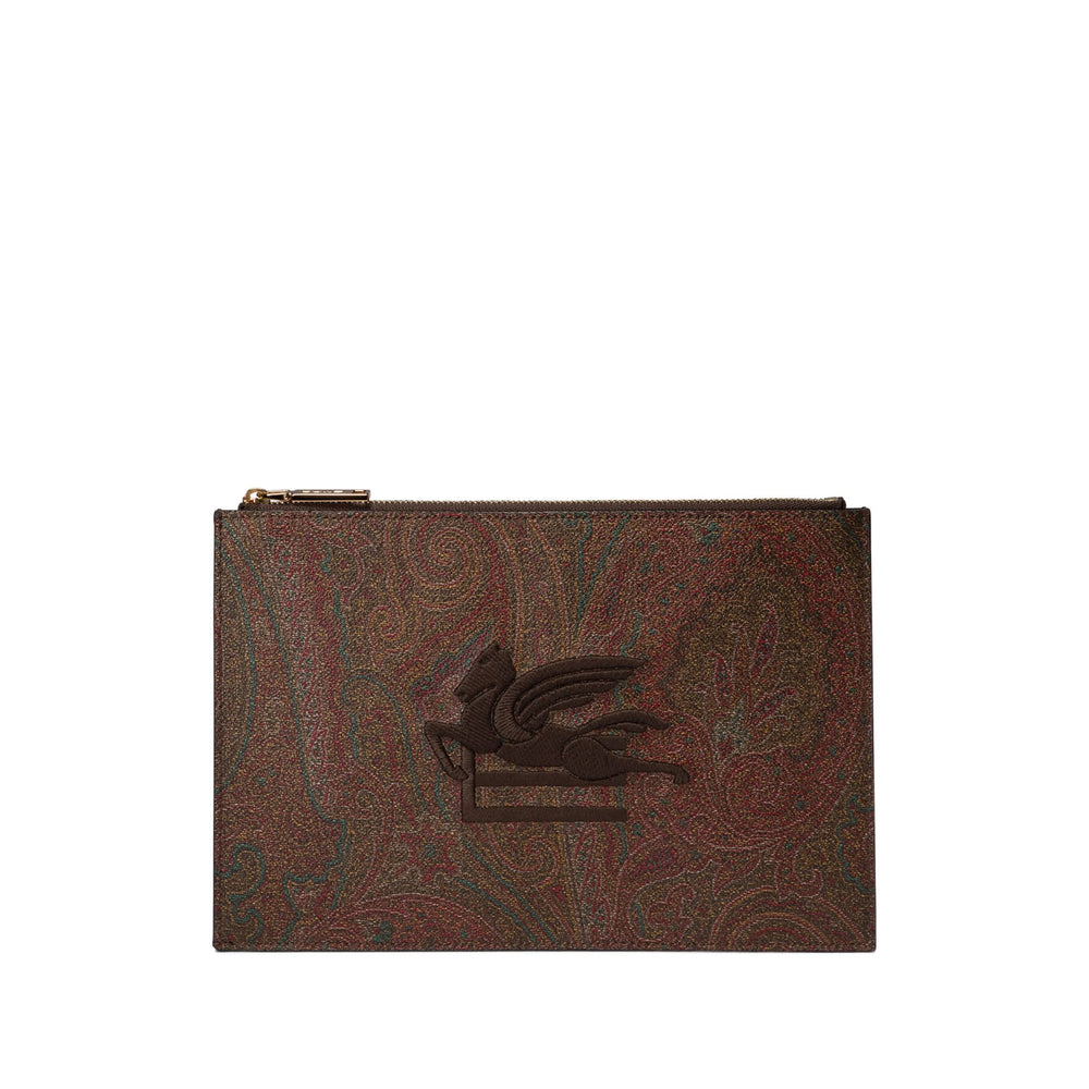 Etro Brown Clutch Bags Women