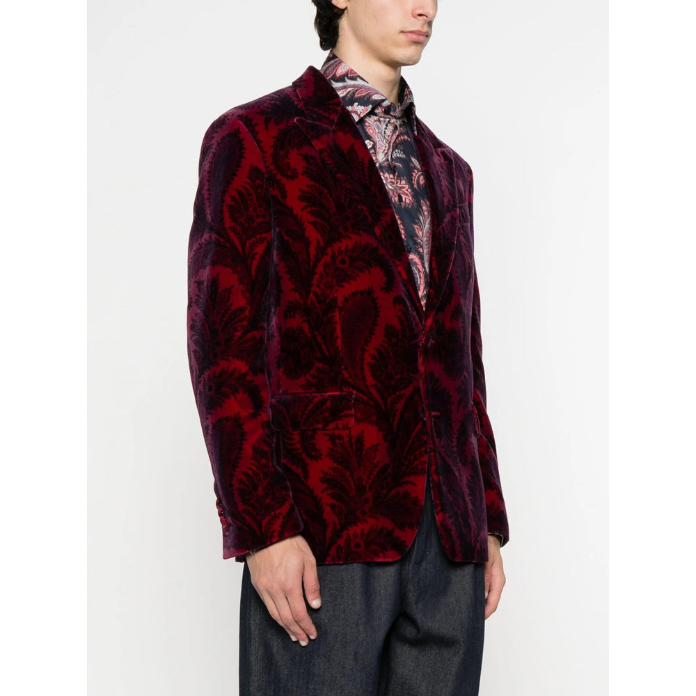 Etro Red Jackets - Blazers Men