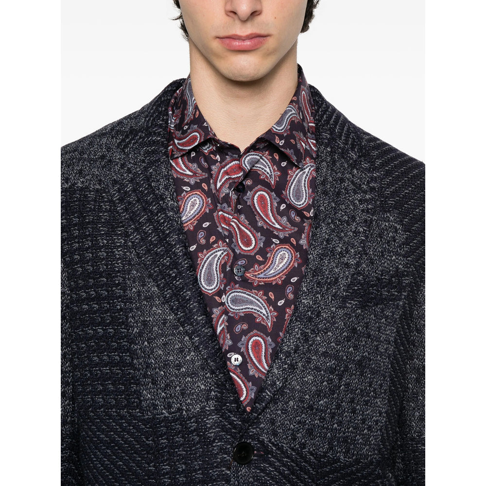 Etro Blue Jackets - Blazers Men
