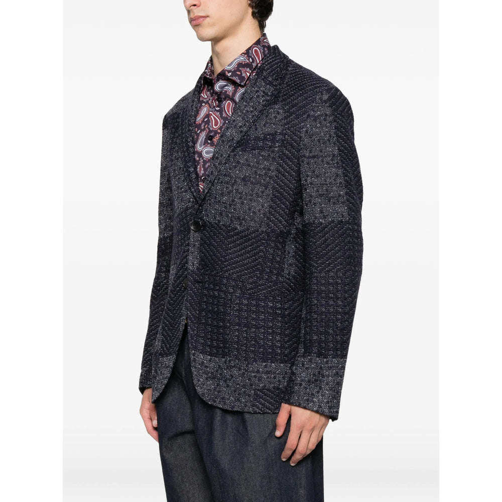 Etro Blue Jackets - Blazers Men