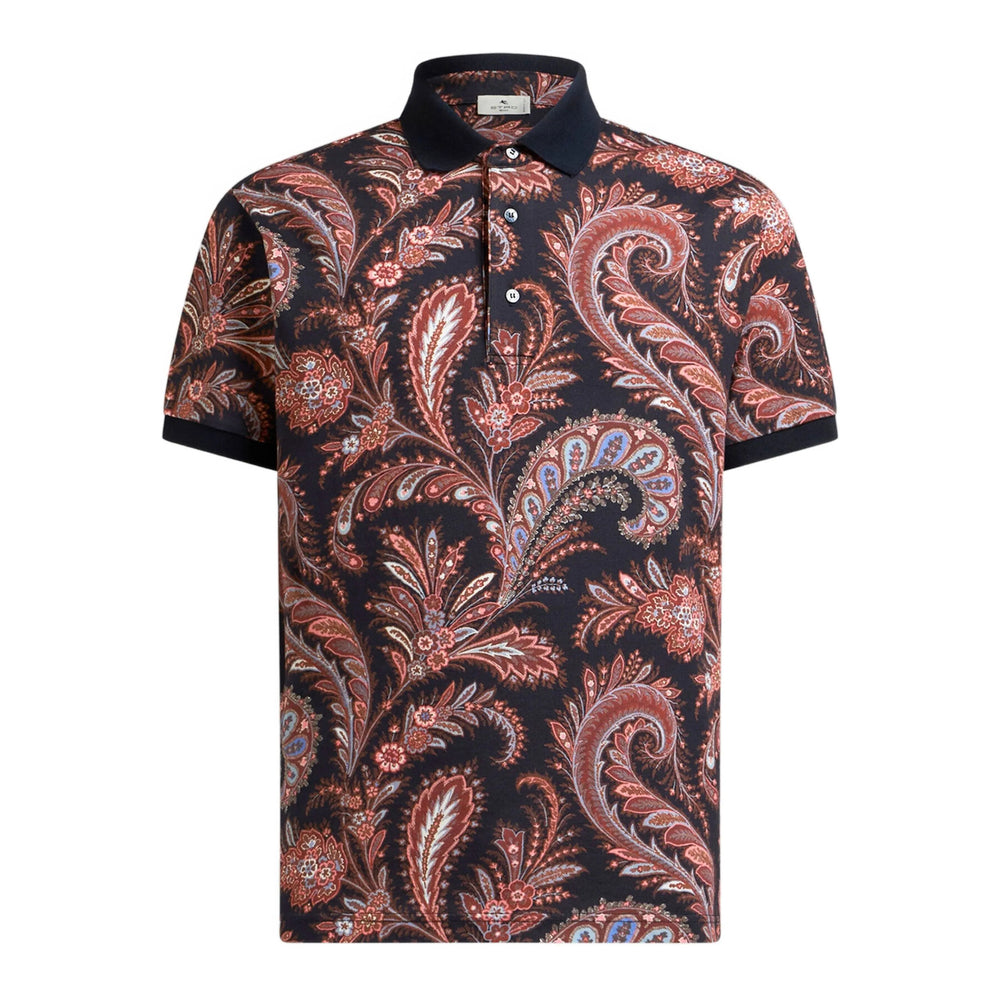 Etro Black Polo Shirts Men