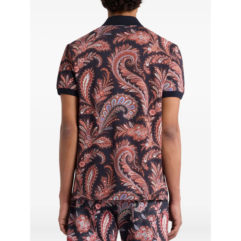 Etro Black Polo Shirts Men