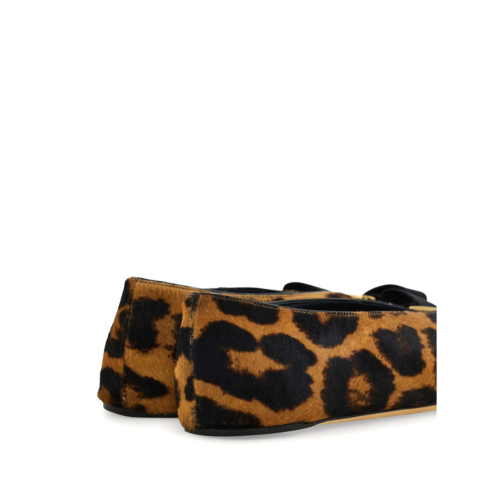 Sapatilhas de Ballet Ferragamo Castanhas Femininas