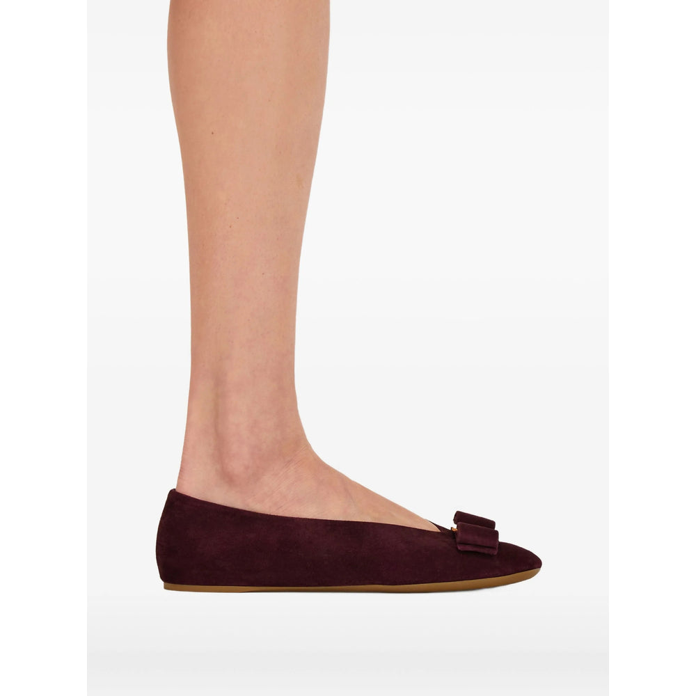 Sapatilhas de Ballet Vermelhas Ferragamo Femininas