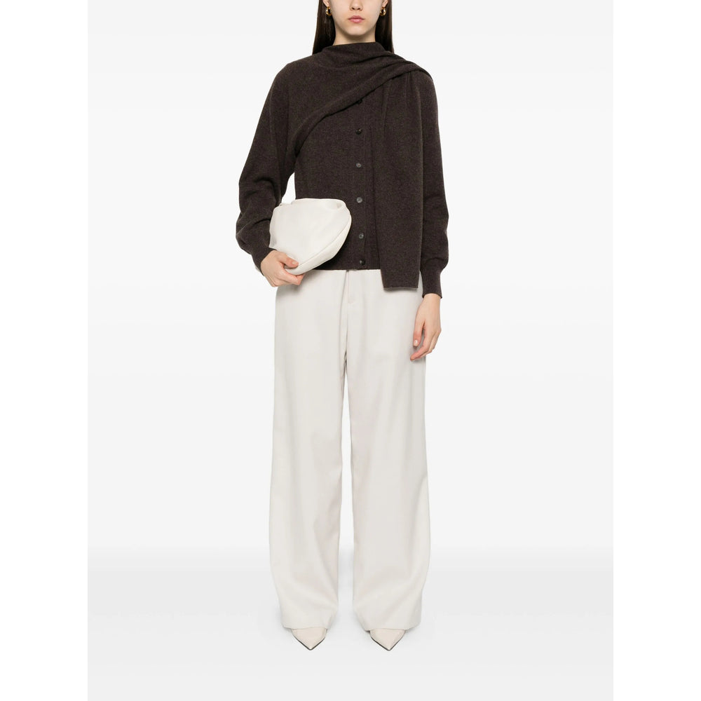 Ferragamo Tricô Marrom - Cardigãs Femininos