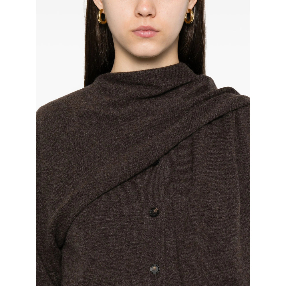 Ferragamo Tricô Marrom - Cardigãs Femininos