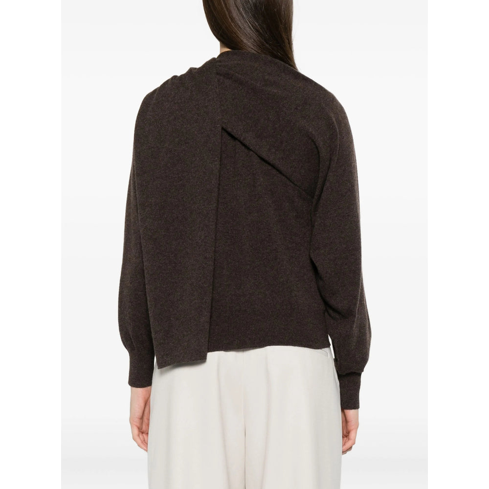 Ferragamo Tricô Marrom - Cardigãs Femininos