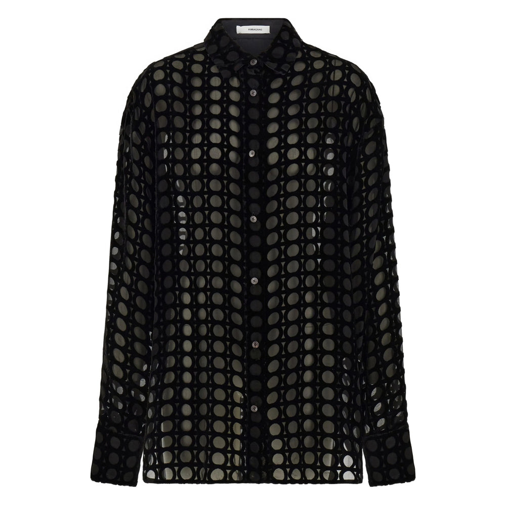 Blusas pretas Ferragamo - Blusas femininas