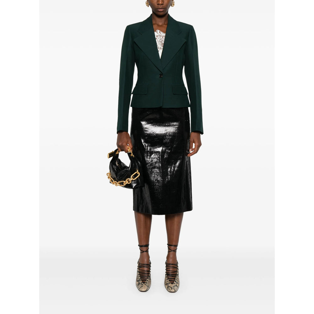 Jaquetas Ferragamo Verdes - Blazers Femininos