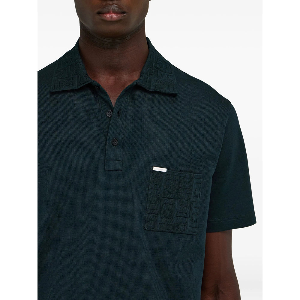 Camisas polo Ferragamo verdes para homem