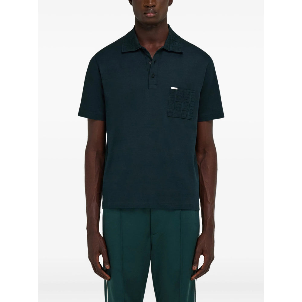 Camisas polo Ferragamo verdes para homem