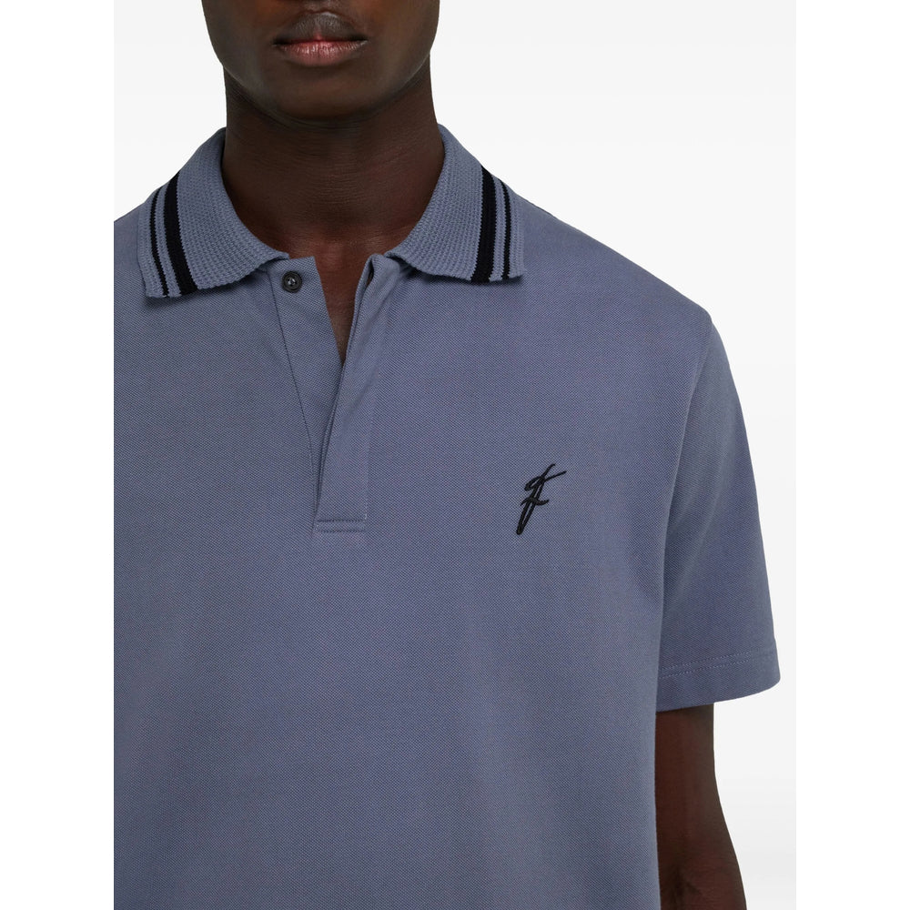 Camisas polo Ferragamo azuis para homem