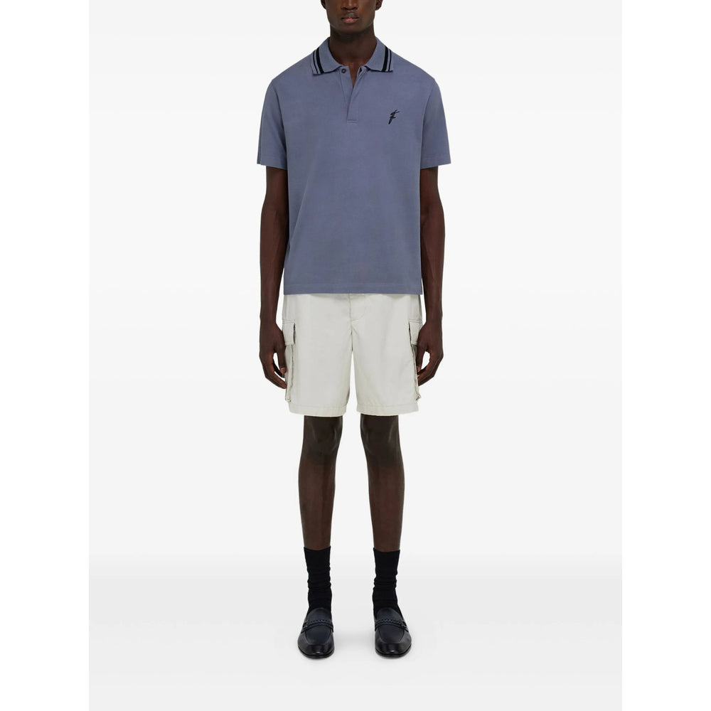 Camisas polo Ferragamo azuis para homem