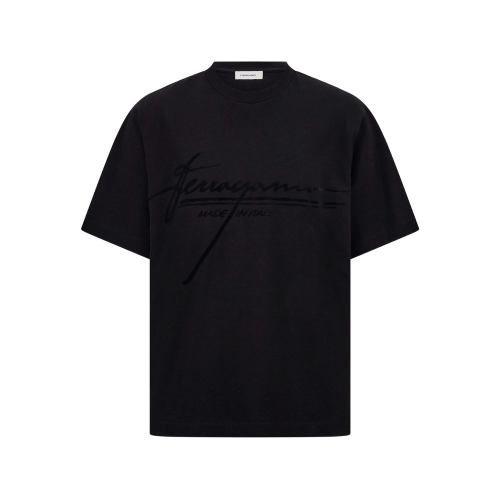 Ferragamo Black T-Shirts & Vests - T-Shirts Men