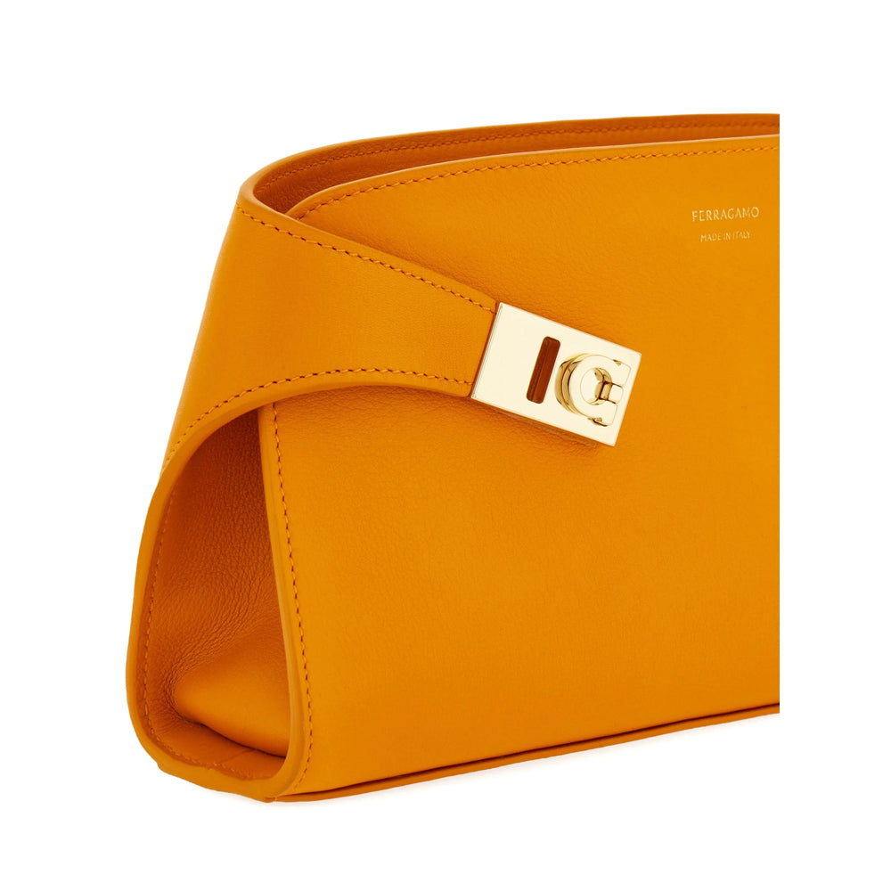 Bolsa clutch laranja Ferragamo feminina