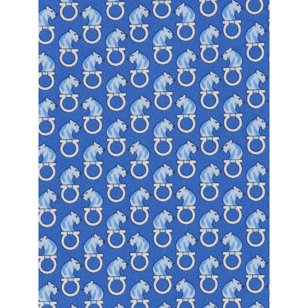 Gravatas e laços Ferragamo azuis para homem