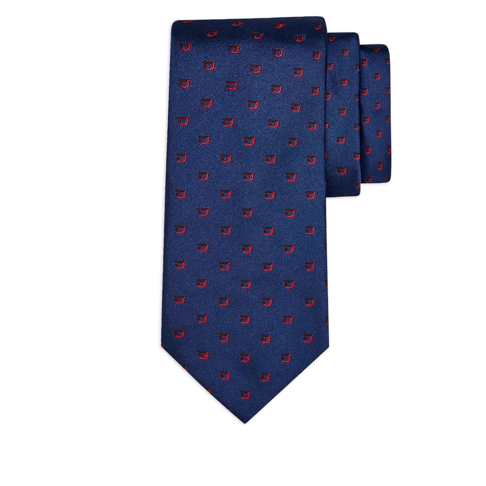 Gravatas e laços Ferragamo azuis para homem