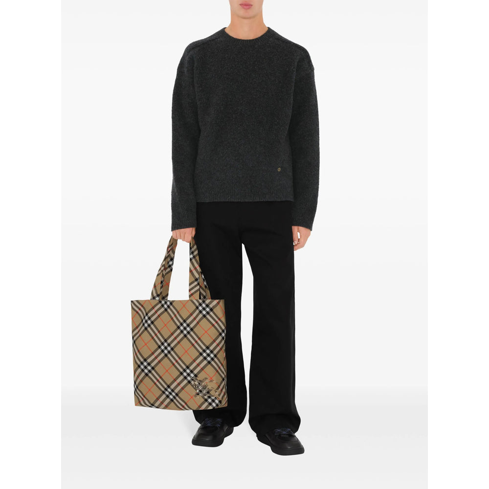 Burberry Brown Tote Bags Men