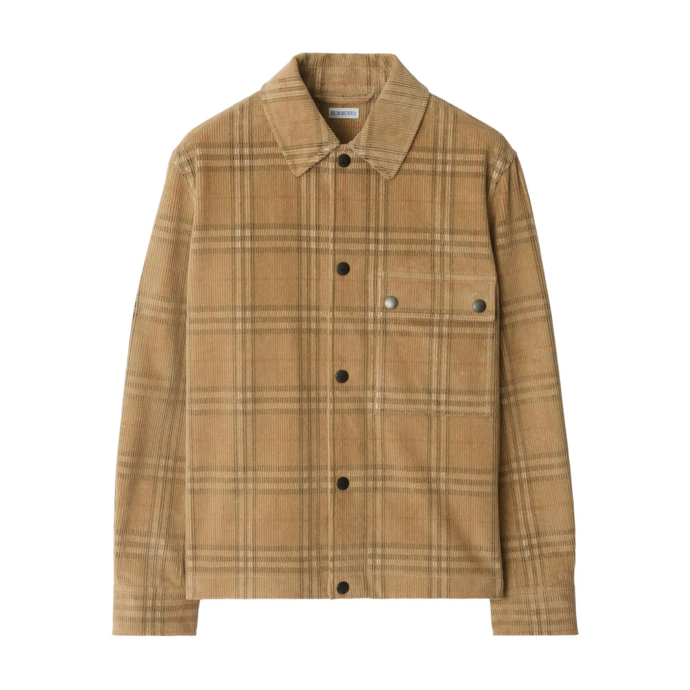 Burberry Brown Jackets - Shirt Jackets Men