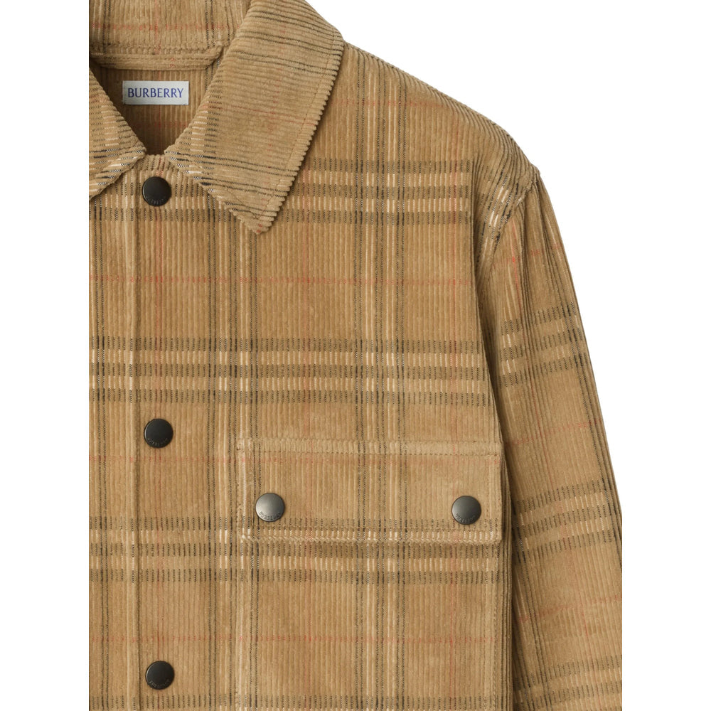 Burberry Brown Jackets - Shirt Jackets Men