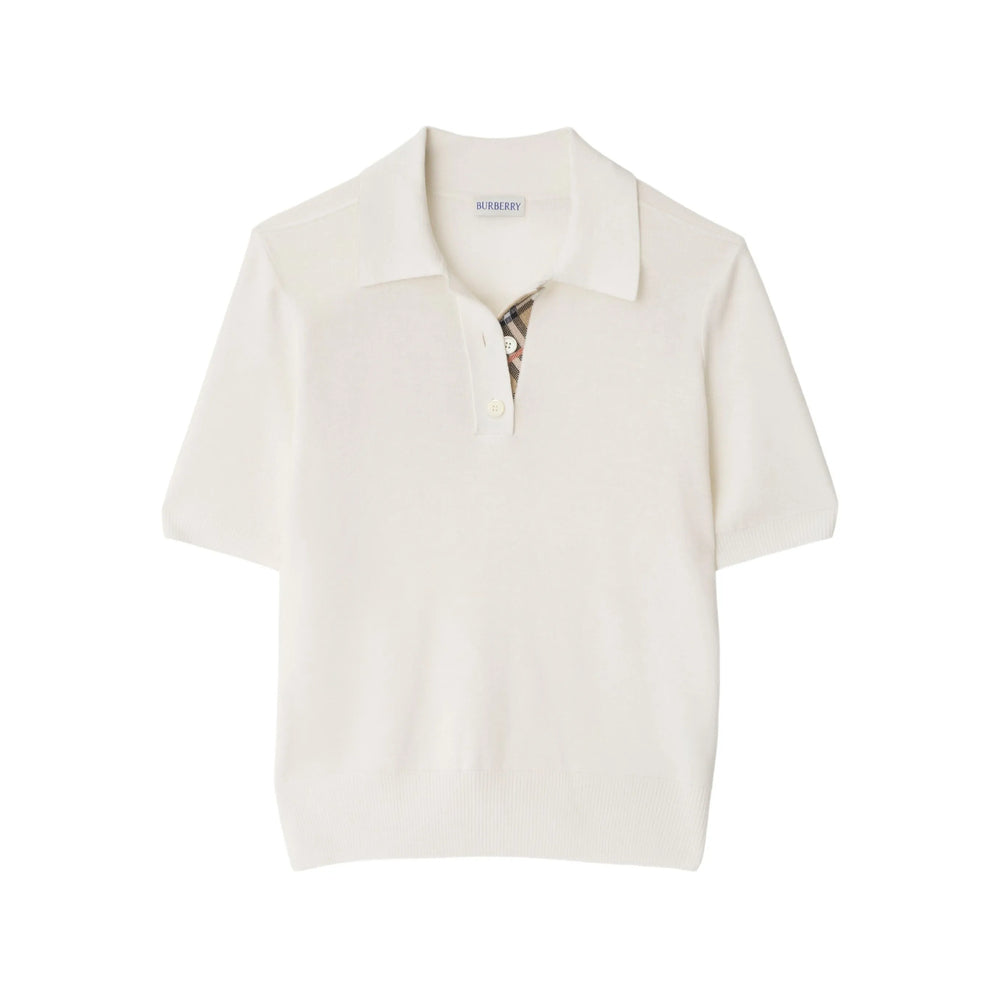 Burberry White Tops - Polo Tops Women