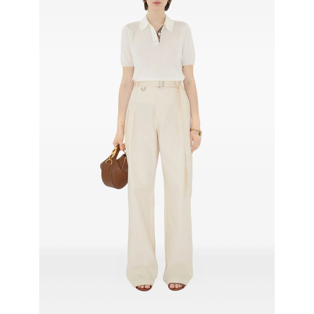 Burberry White Tops - Polo Tops Women