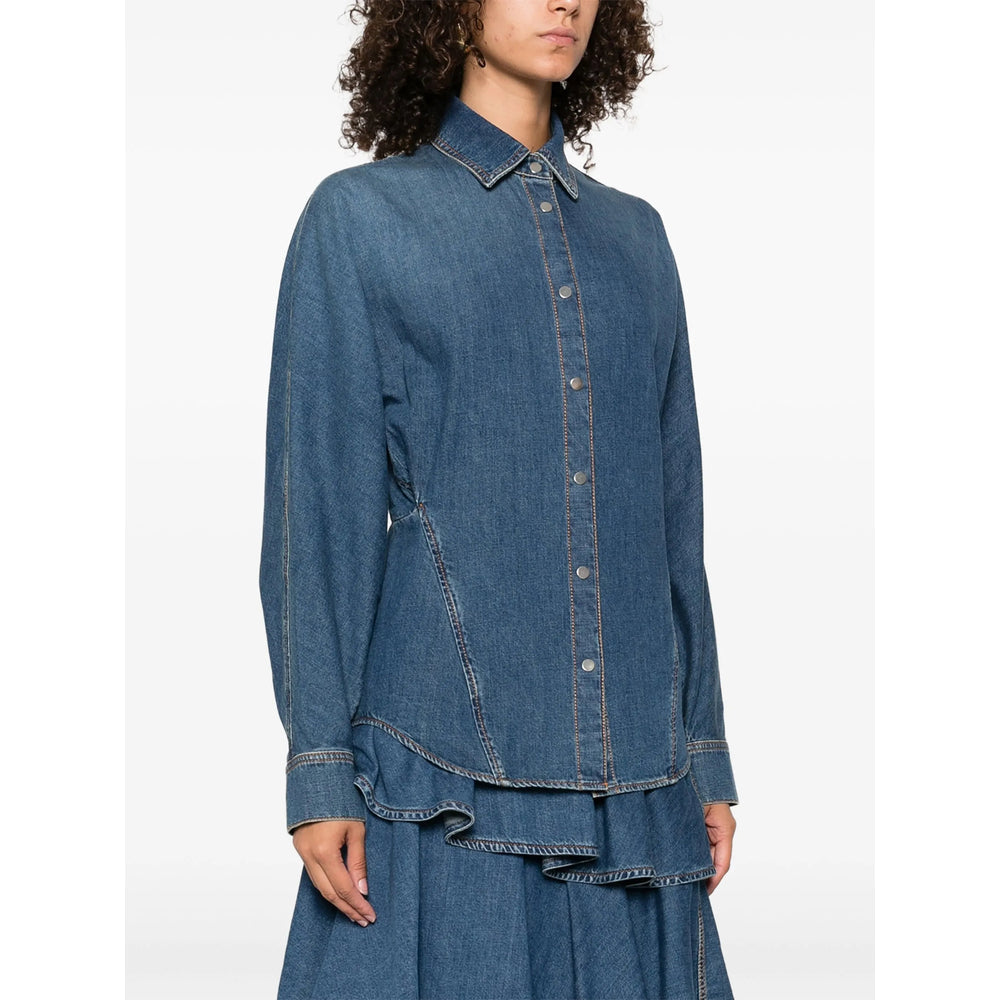 Alaïa Blue Tops - Shirts Women